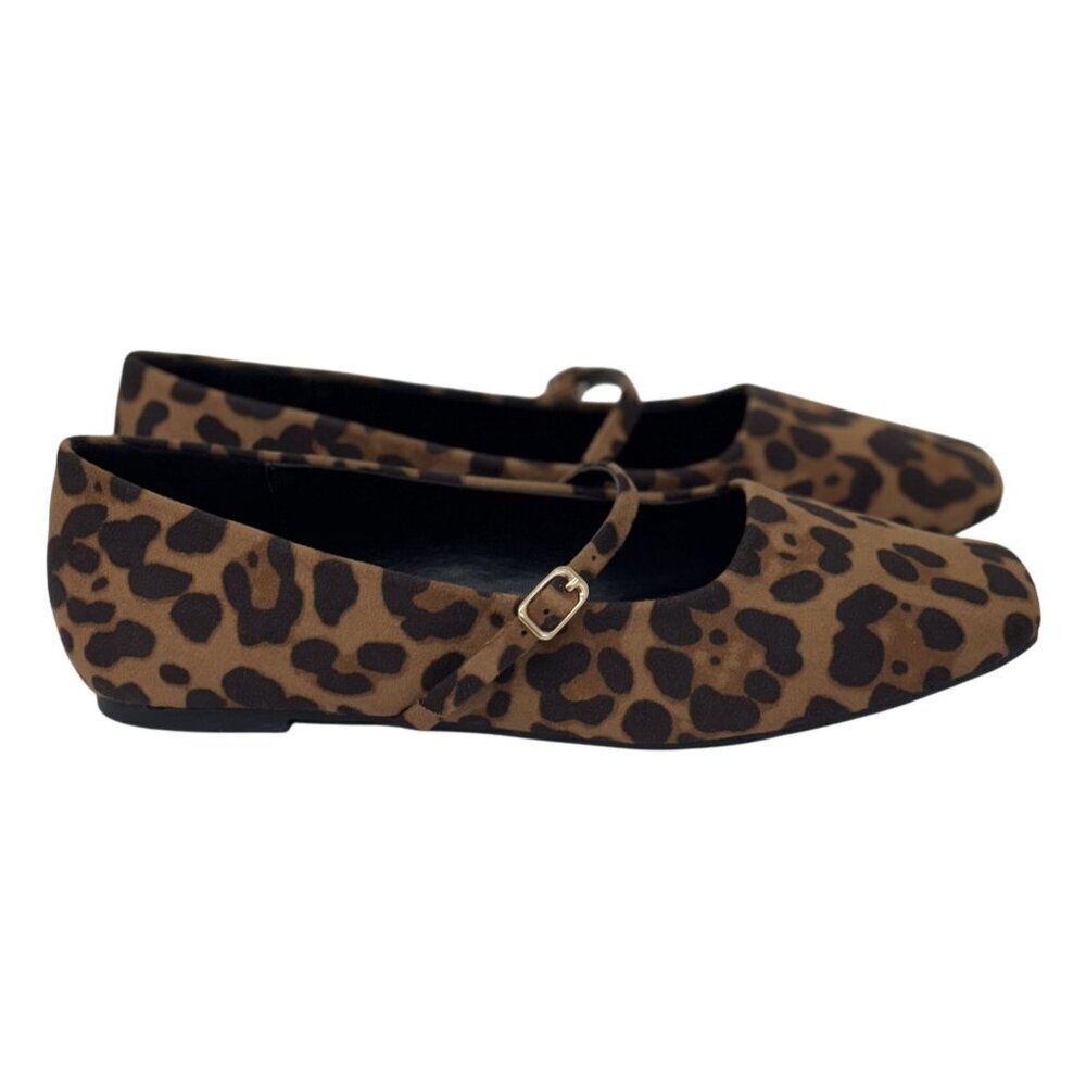 OLIVIA FERGUSON / Ballerina / Leopard Print / Mary Jane / Flat - Picture 4 of 10